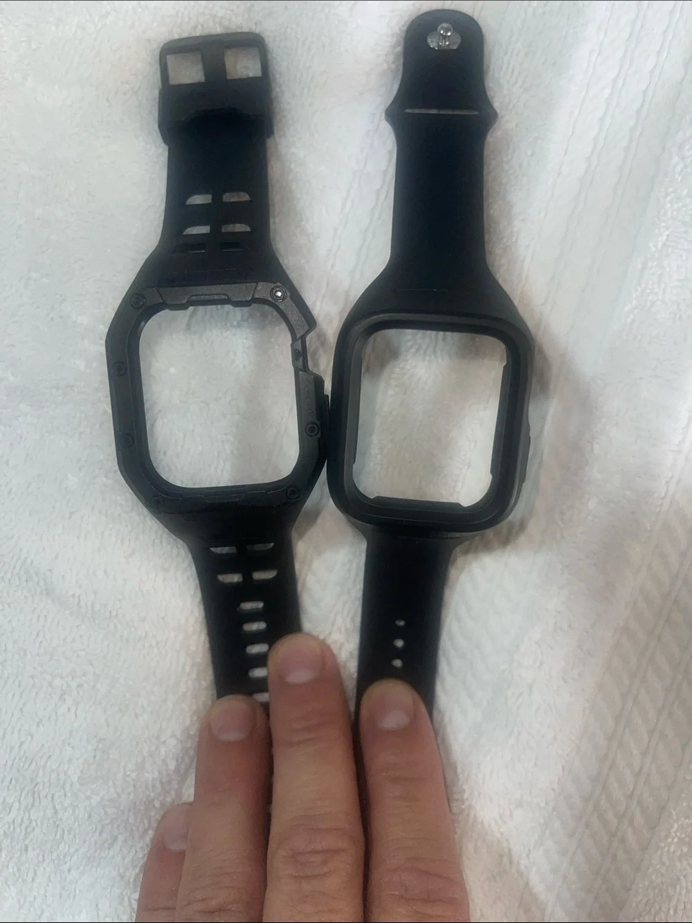 Silicone Watch Bands with Protective Bezels